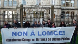 A Plataforma Galega en Defensa do Ensino Público considera un acto de irresponsabilidade letal para o ensino público galego que o PP aprobe a LOMCE 
